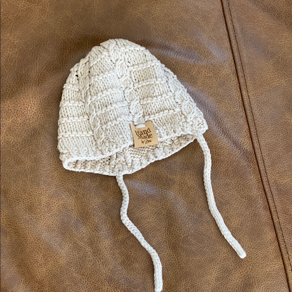Kids Knit Hat - Cream